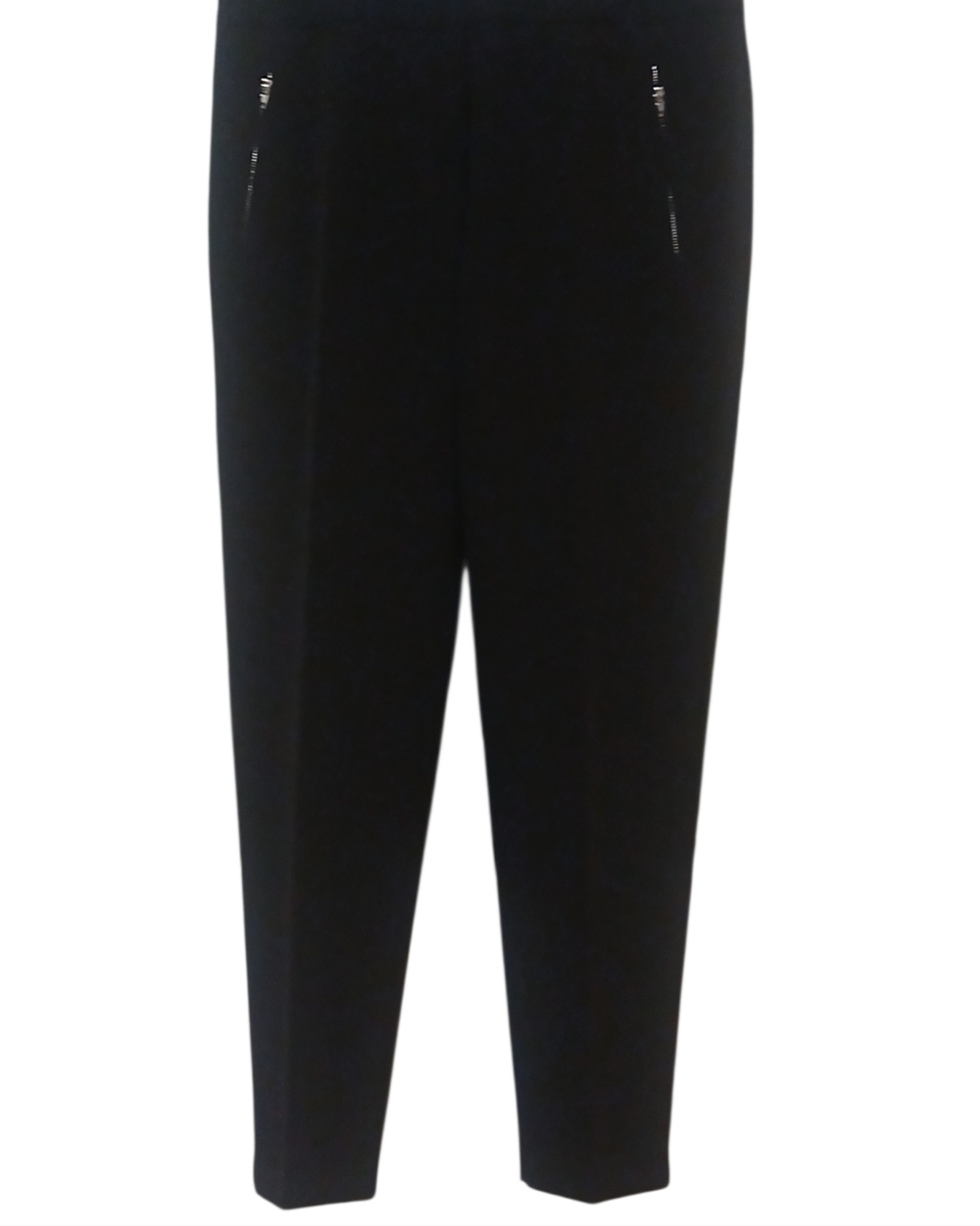 Rachel Zoe - NWOT, Black Ankle Pants, Front Zipperd Pockets, Stretch - Picture 2 of 10
